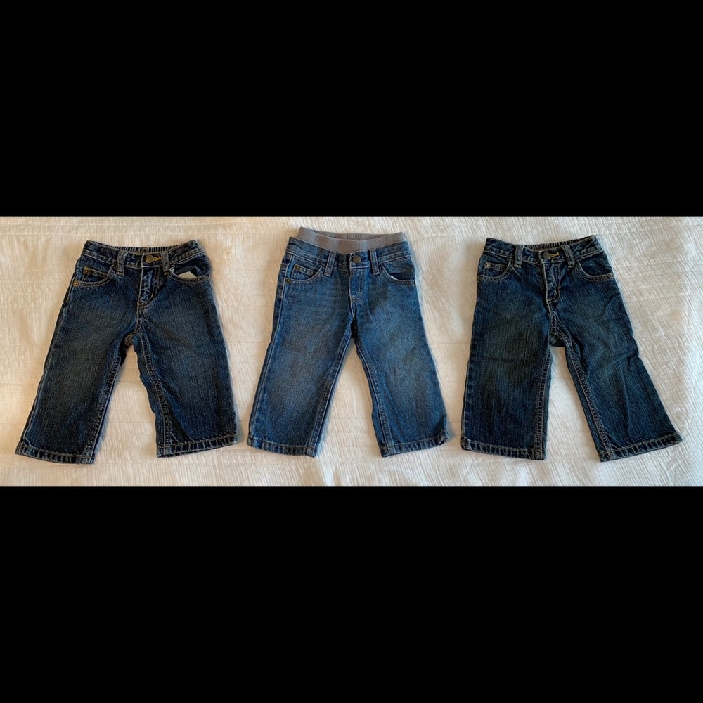 Set of 3 boys 12-18 month Crazy 8 jeans